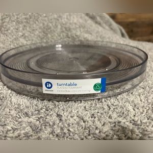 Idesign rotating turntable clear plastic